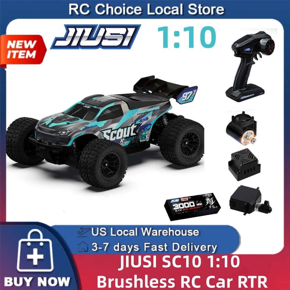Rc Hobby Grade Truck - JIUSI SC10 1/10 Voiture RC Brushless