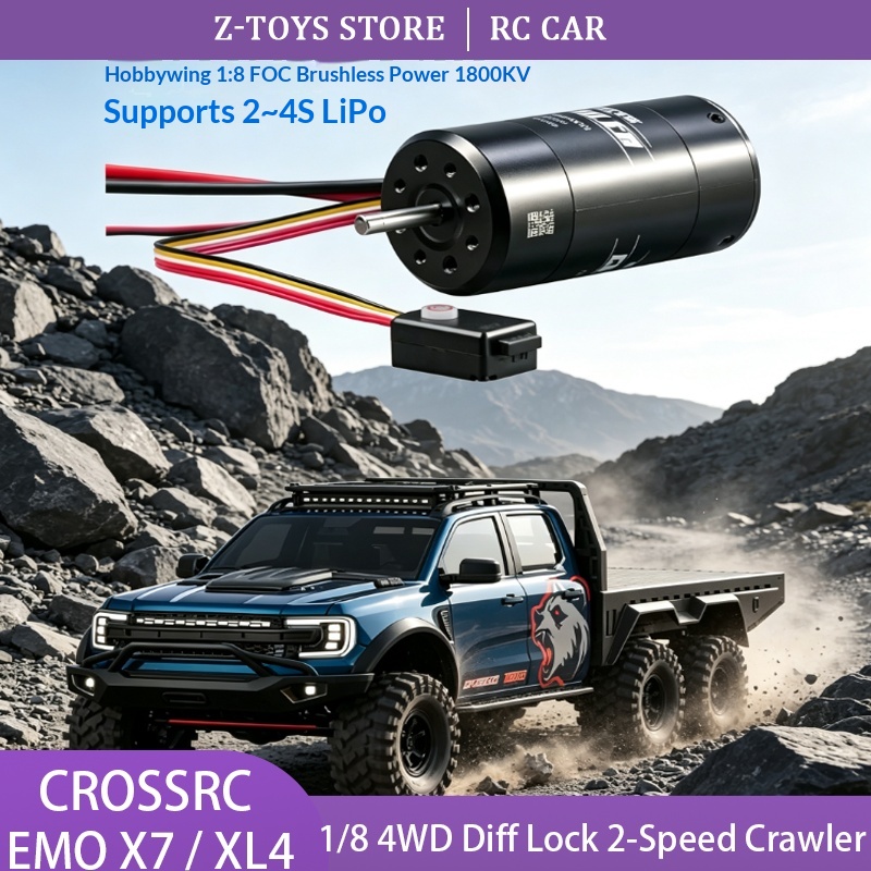 Rc Hobby Grade Truck - CROSSRC EMO X7 XL4, camion tout-terrain